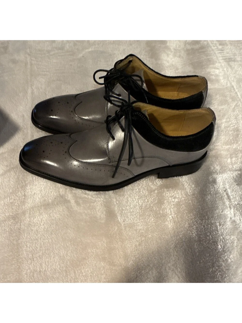 Stacy Adams Mens Tinsley Stainless steel Wing Tips Size 9M (4920437)